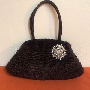 Valerie Stevens Brown Clutch